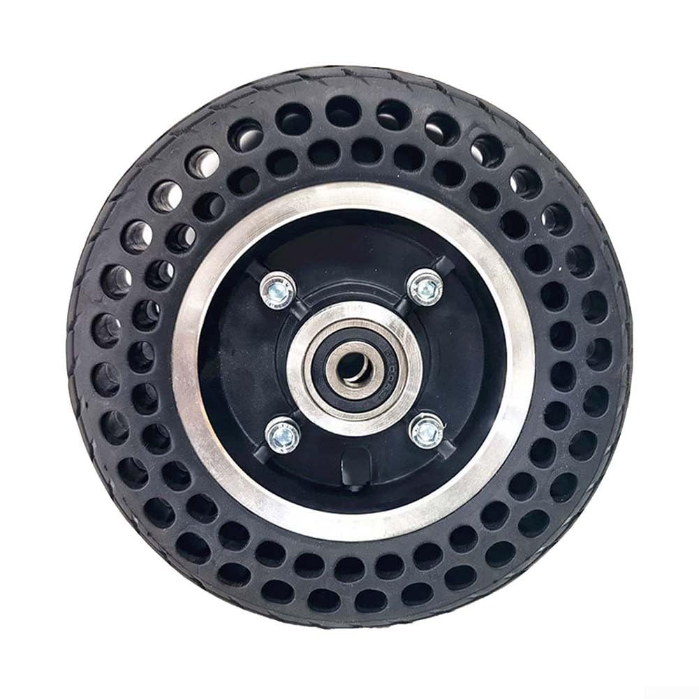 Airless 7 inch Puncture Proof Tire for Electric Scooters and Wheelchairs Compatible with 7x2 and 7x1 3/4 Wheel Sizes (black 8mm)