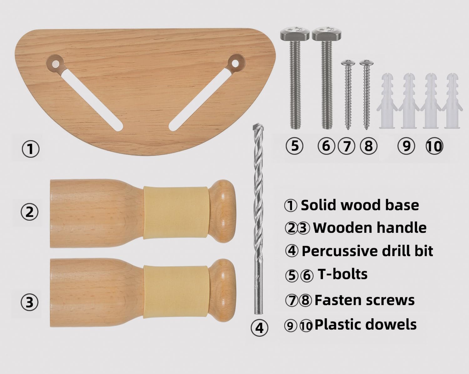 Supporto di Chitarra da Muro, Regolabile Gancio di Legno Supporto da Parete in Legno per Chitarra, Basso, Banjo, Ukulele