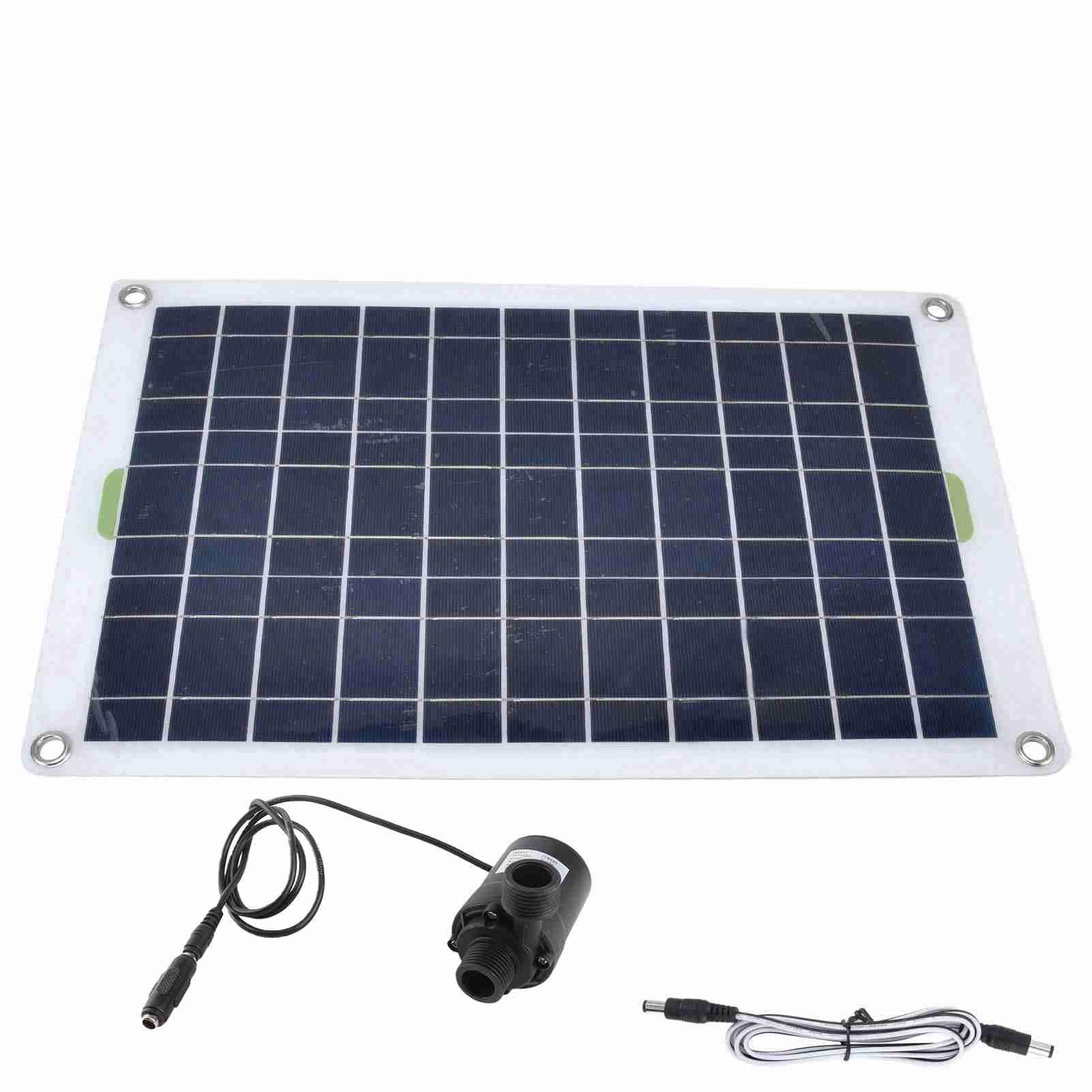 Słoneczna pompa wodna Tnfeeon solarna pompa wodna do stawu wodnego zestaw solarnej pompy wodnej panel 50 W 800 lh 12 V DC Niski poziom hałasu pompa do stawu solarnego w