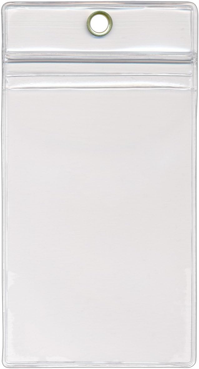StoreSMART - 10 Pack - ID/Badge Holder with Lanyard - Clear Plastic - LY3578ZIPS-10