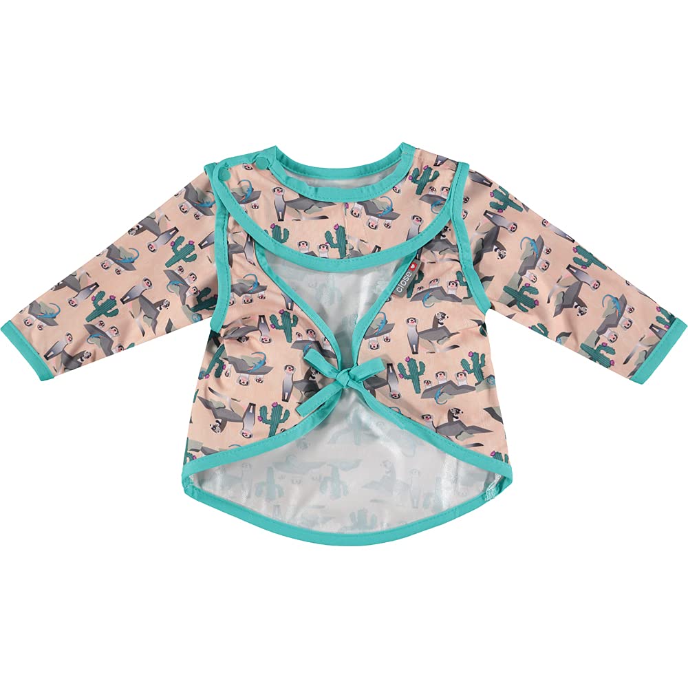 Slabbetje met mouwen, Teddykopf Baby, naturel | Voordelig bij