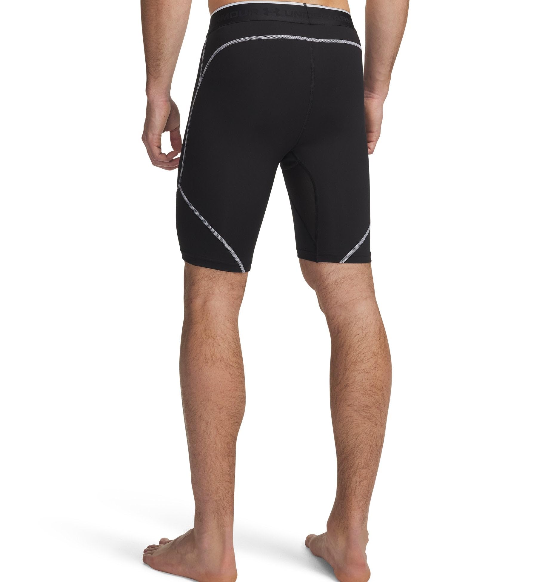 Under Armour HG Elite Long Short Weiß Herren