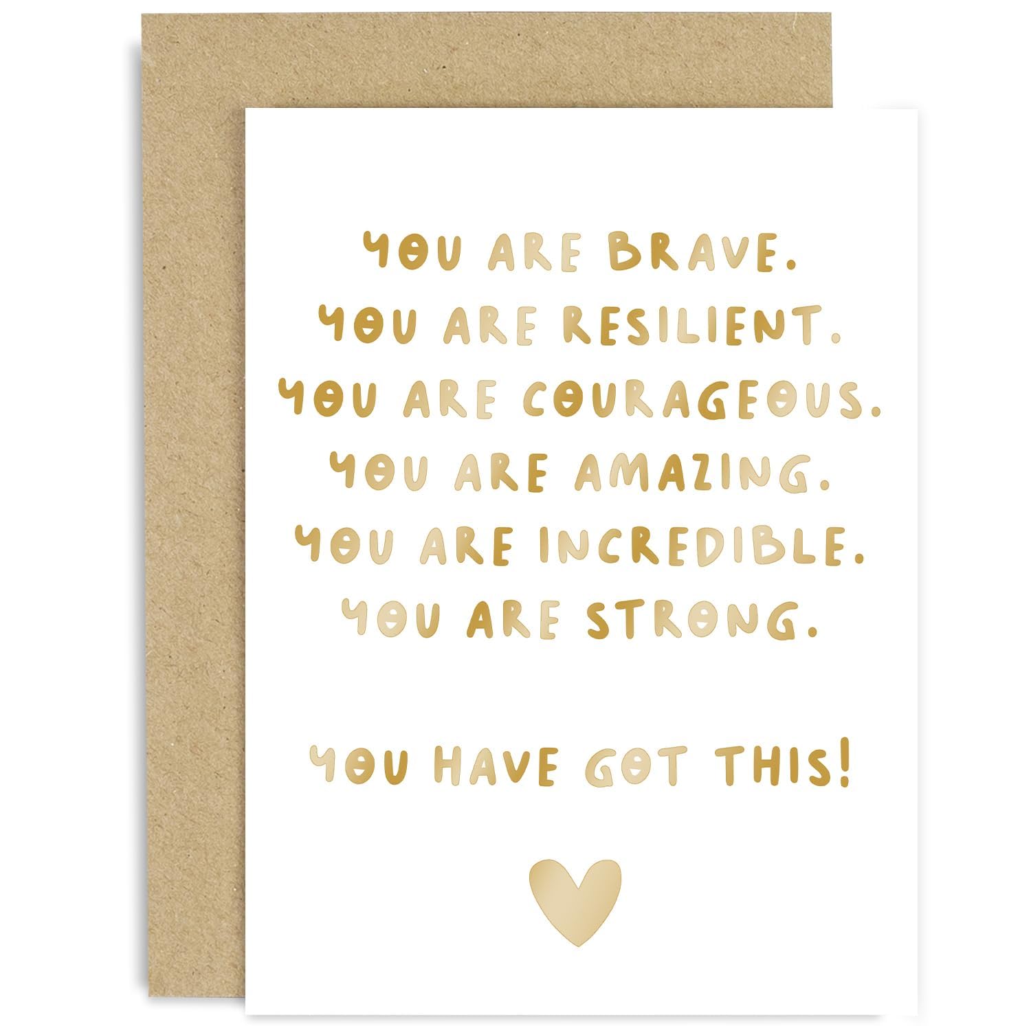 Encouragement Cards For Women - You Are Strong You Got This - Get Well Soon Sympathy Gifts - Feel Better Cards For Friends - Surgery Recovery Gift for Her - Divorce Card for Friend