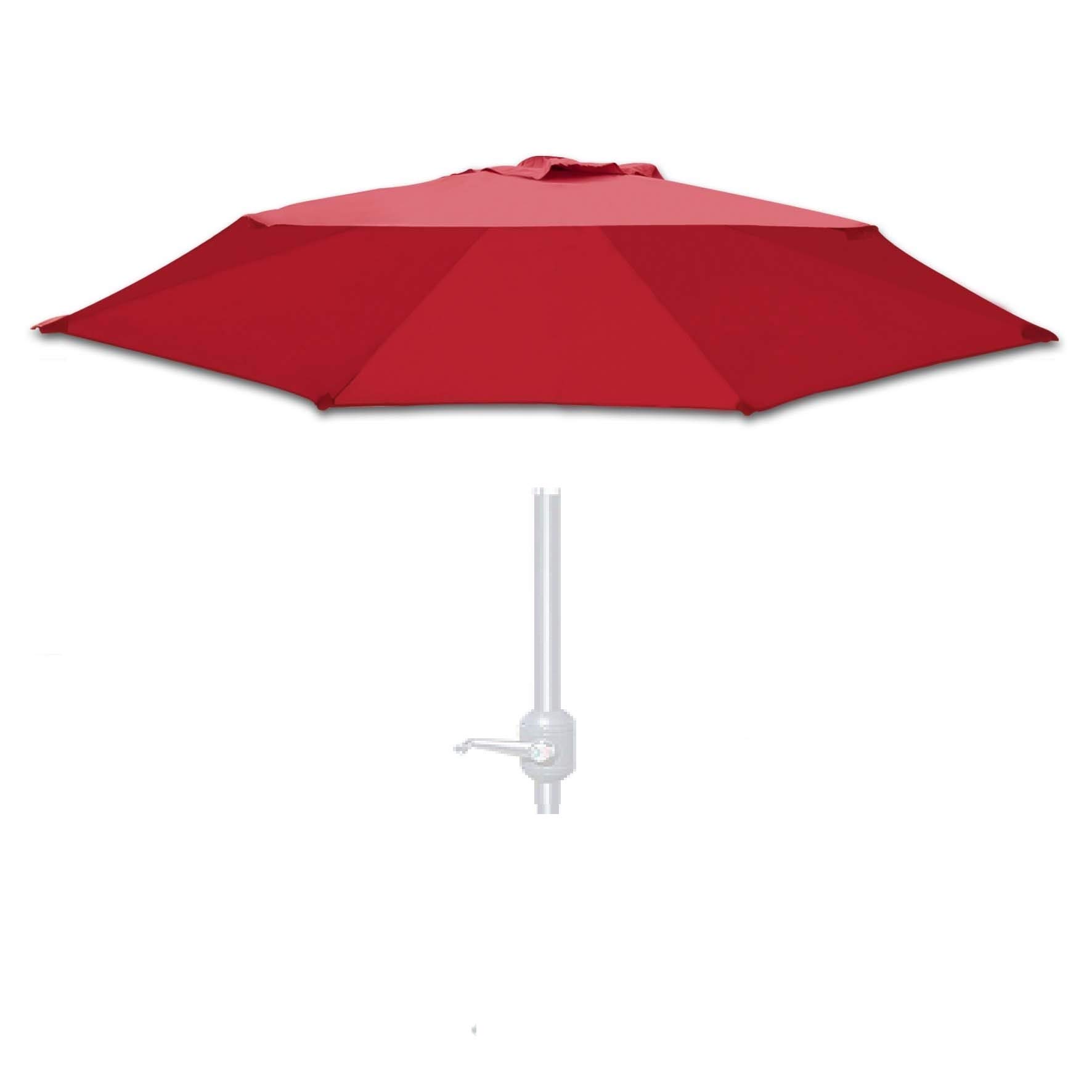 Strong Camel Replacement Umbrella Canopy Cover for 6.5ft 6 Ribs Patio Market Umbrella (CANOPY ONLY) (Burgundy)