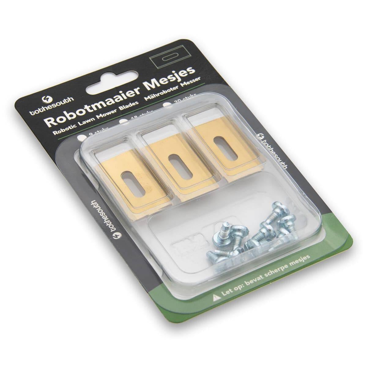 60x To the South® Titanium Endurance Cuchillas adecuadas para cortacésped Robot Medion - 60 unidades
