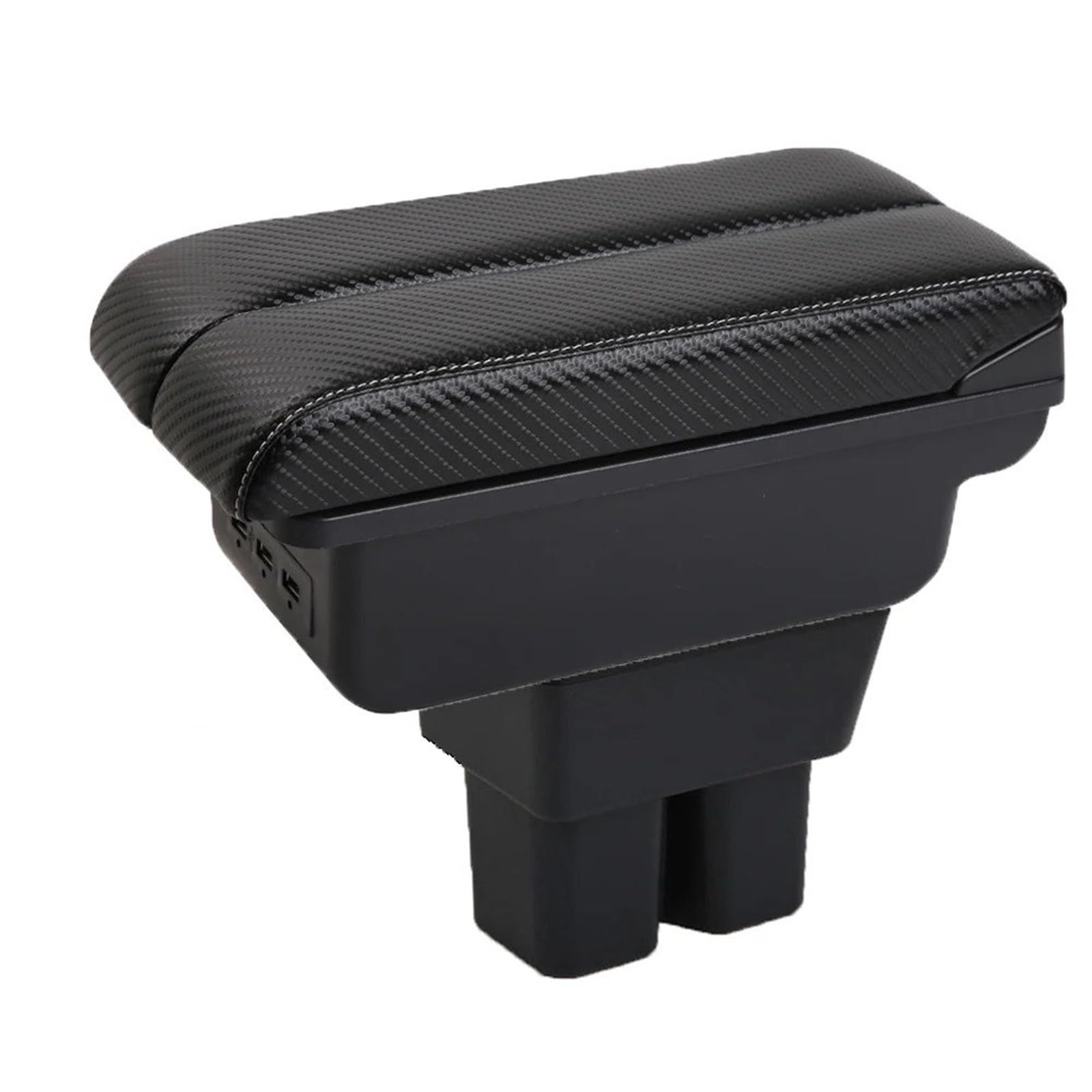 Hguvsjd C-3Usb-White Line Armrest Box For Suzuki For Jimny Jb74 Central Armrest Storage Box Elbow Support For Drivers And Passengers Car Armrests(C-3Usb-White Line)