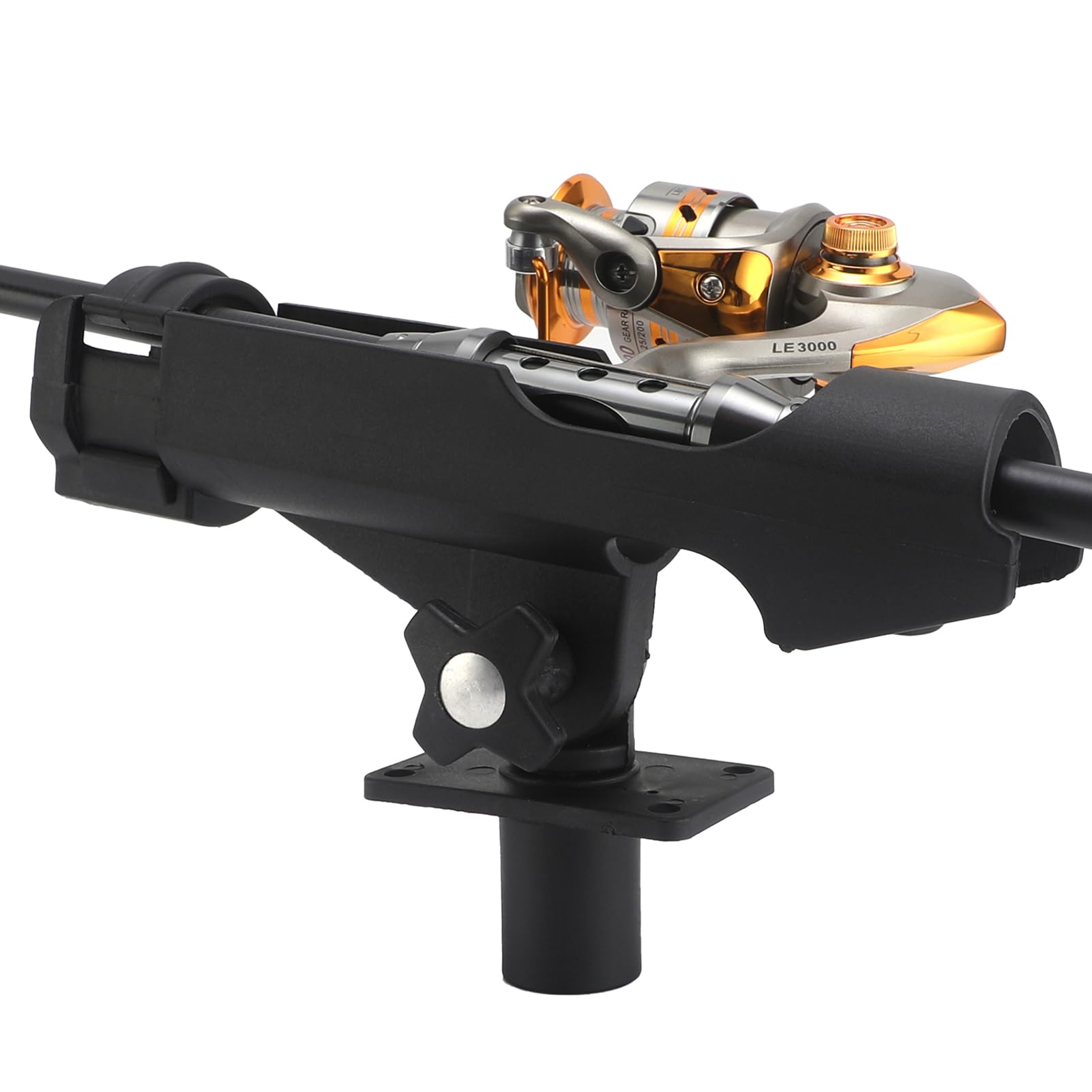 Portacanna da Pesca per Barca da 2 Pacchi, Portacanna Regolabile Powerlock con Supporto per Canna da Pesca per Kayak a Doppio Uso Facile