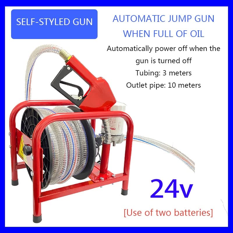 Diesel Electric Fuel Dispenser 12V/24V Fuel Pump Pumping Unit Self-Priming 380w Fuel Self-Sealing Gun Fuel Dispenser,DIY Tools(24)
