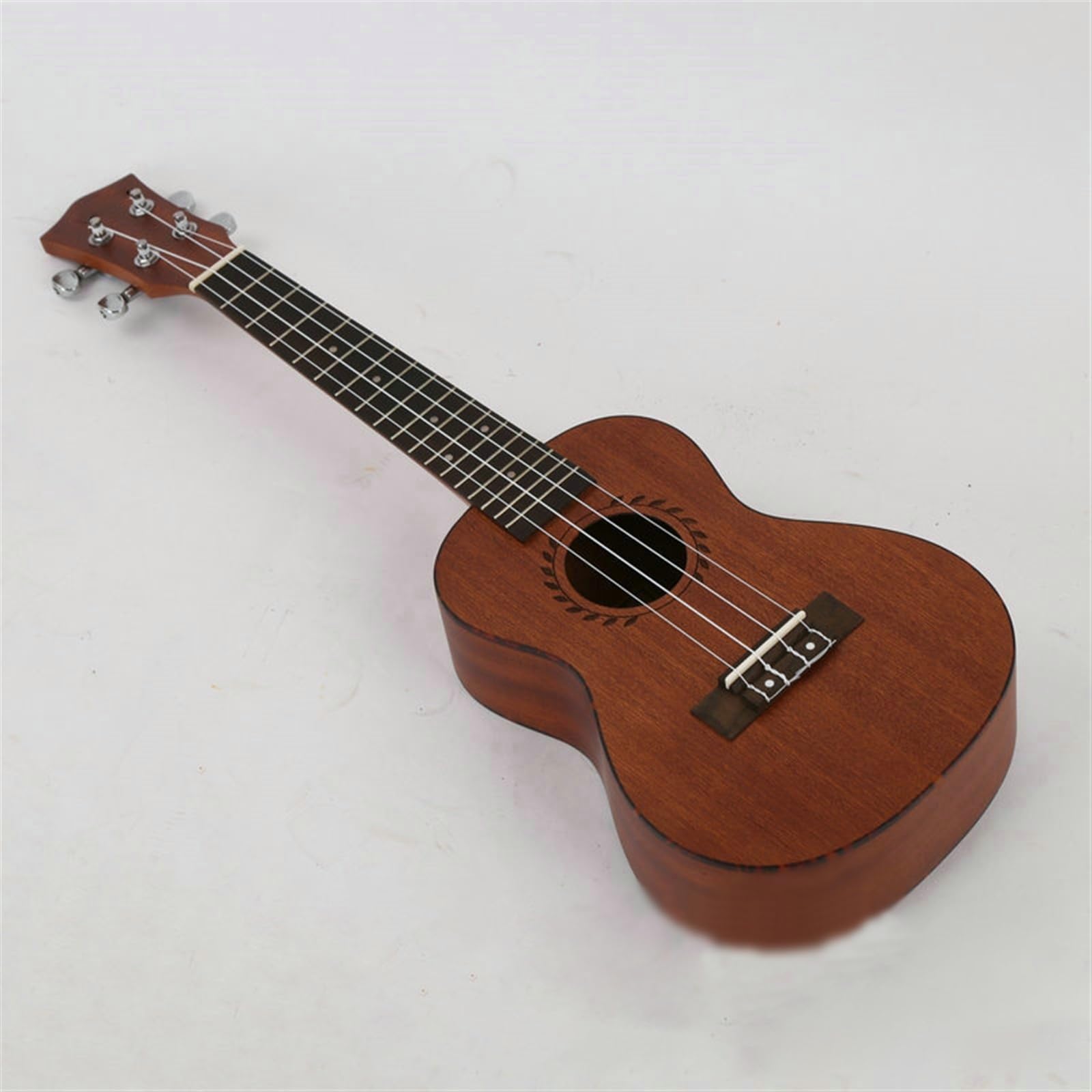 Ukulele Instrumentów Muzycznych 24-calowe Drewniane Ukulele W Całości Z Drewna Sapele, Zamknięte Tunery 4-strunowe Ukulele Mały Instrument Gitarowy