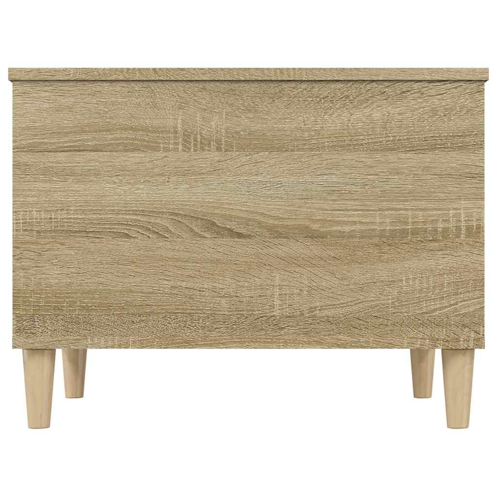 Stolik kawowy dąb Sonoma 60 x 44,5 x 45 cm, materiał drewnopochodny z regulacją wysokości, meble do salonu z miejscem do przechowywania, stolik pomocniczy, stolik na sofę i stół do salonu do