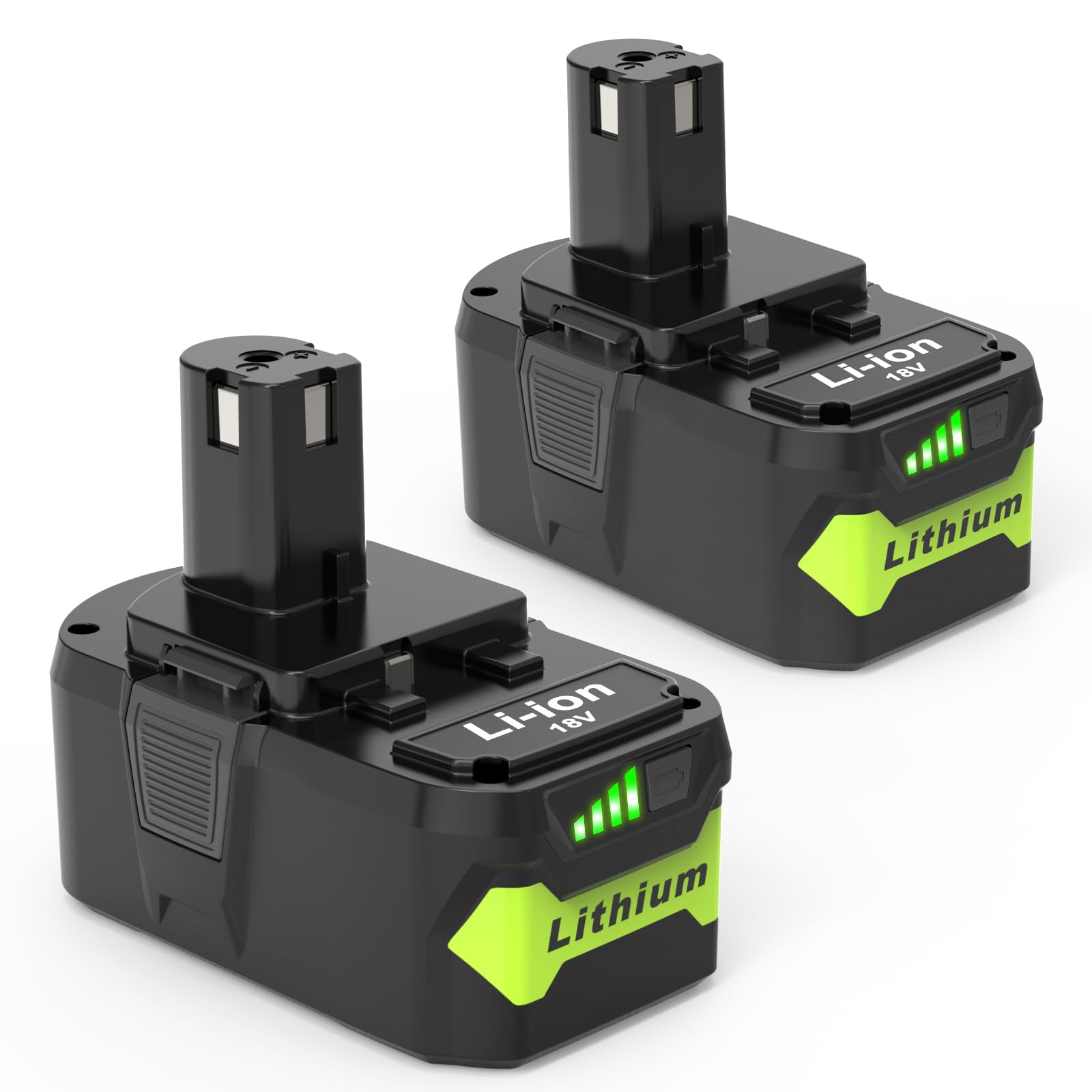 5500mAh Battery Replacement for Ryobi 18V Battery, Compatible with Ryobi Battery P102 P103 P104 P105 P106 P107 P109 P122 and Cordless Power Tools