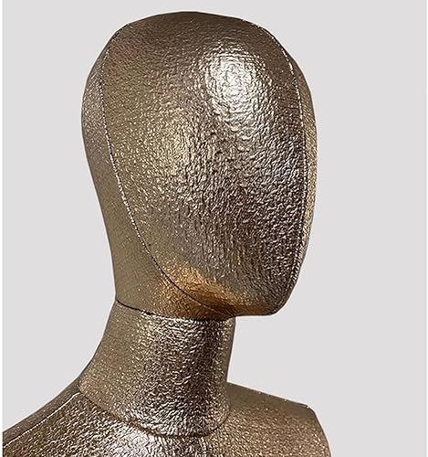 Miniatura 6 de Female Mannequin Torso, Dress Form with Head and Posable Wood Arms, Height Adjustable Mannequin Torse Body, Female Clothing Display Model with