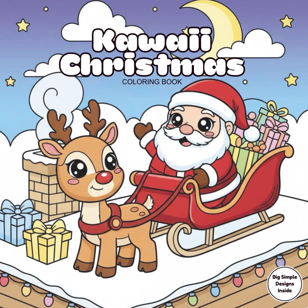 Kawaii Christmas: Coloring Book