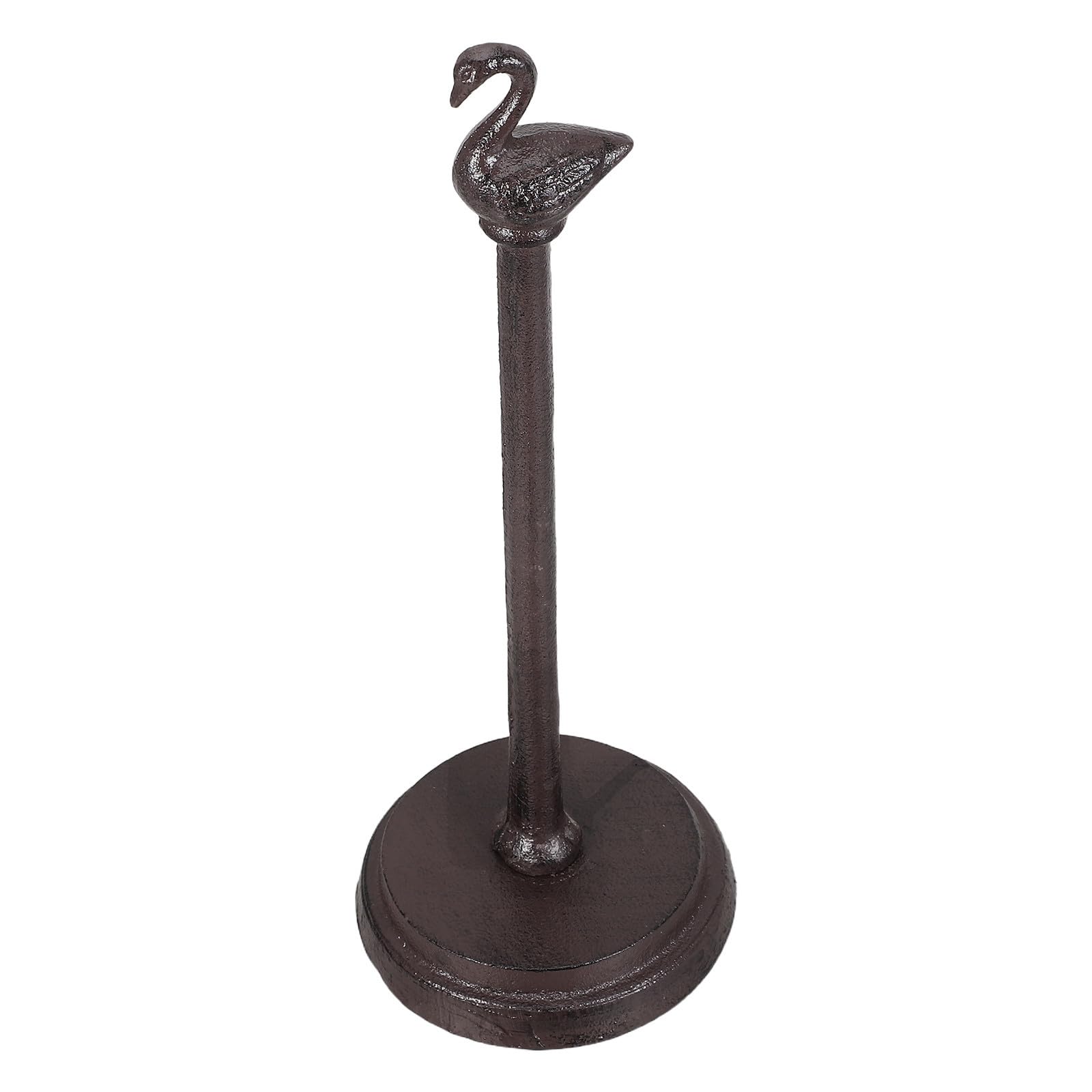 GALPADA Portarotolo a Cigno in Ghisa Nero, Design Vintage Classico | Piani Cucina e Lavabo Bagno, Design Stabile, Montaggio a Parete, Accessori Completi
