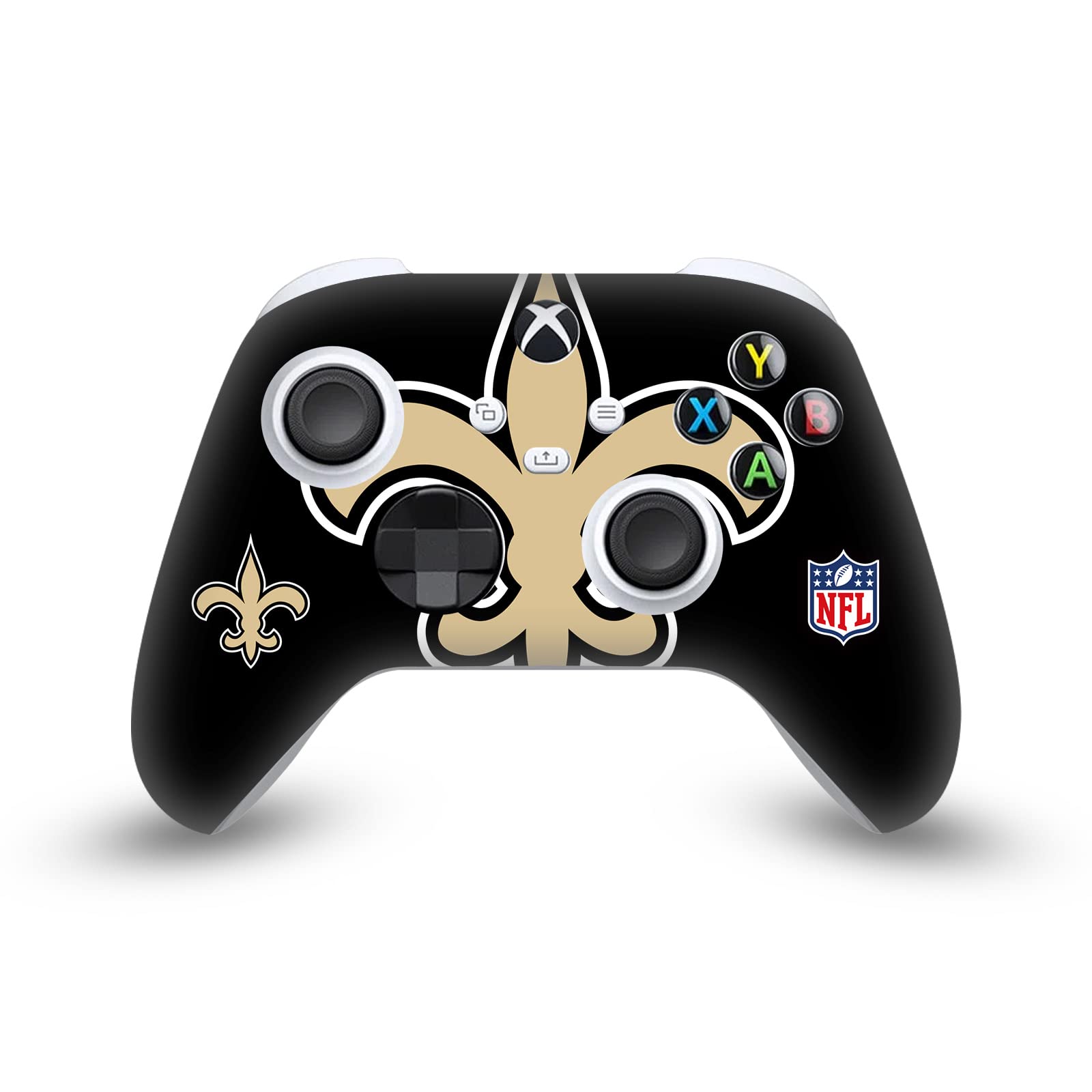 Head Case Designs Offizielle NFL Zu gross New Orleans Saints Spielekonsolen Wickeln Und Gamecontroller-Häute Im Paket kompatibel mit Xbox Series X