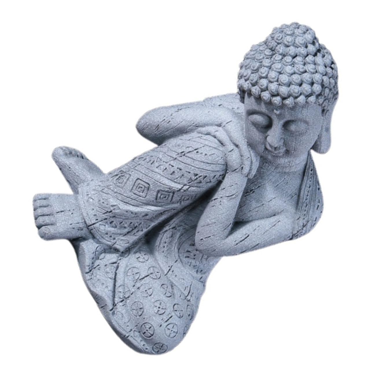 Statue de Bouddha Simple Décoration Intérieure en Résine pour Bureau