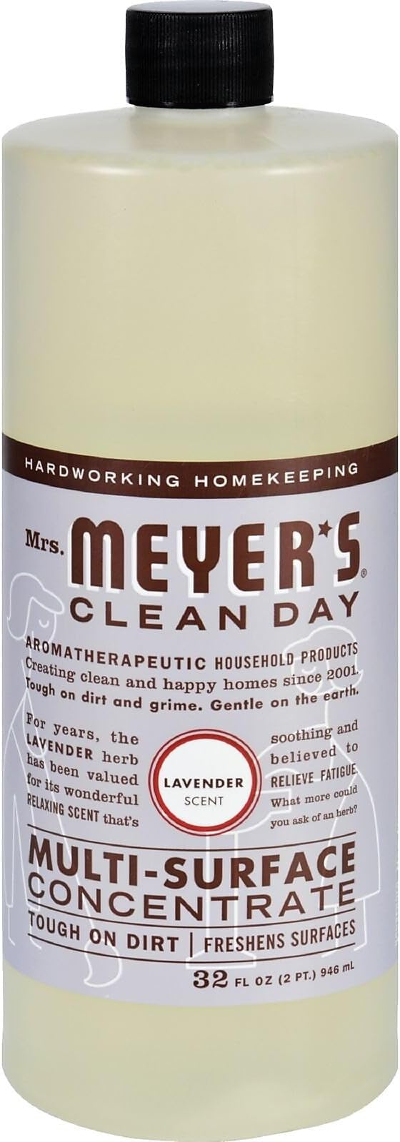 CLEAN DAY Multi-Surface Cleaner Concentrate, Use to Clean Floors, Tile, Counters, Lavender, 32 fl. oz