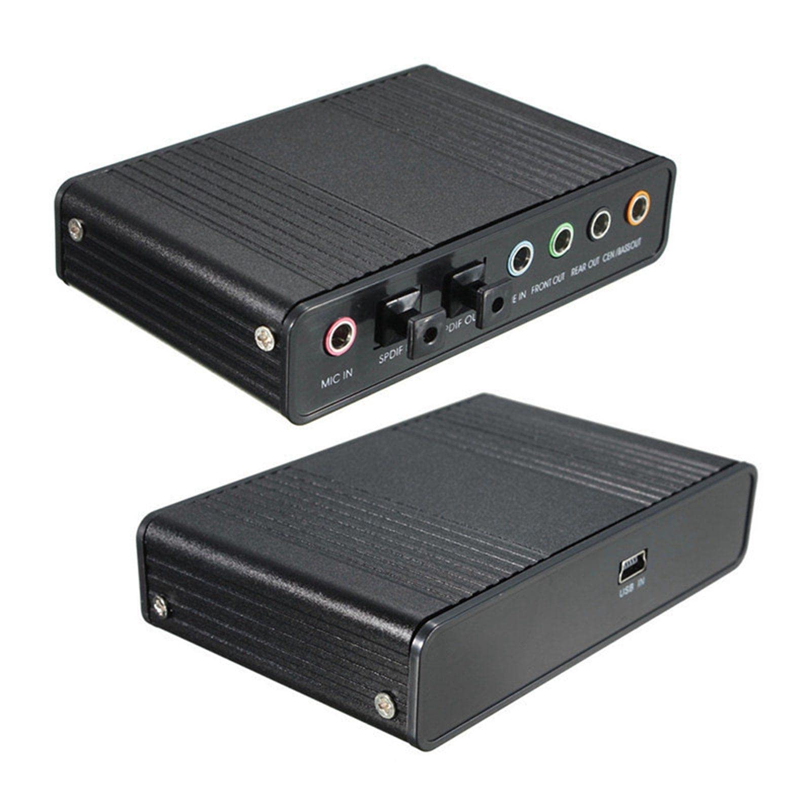 Generic Sound Card 4 Channel 32KHz 48KHz Stereo 5.1 Audio USB 2 for Laptop Black-image-48