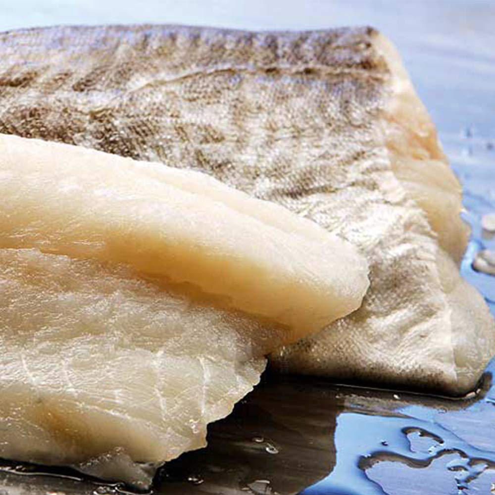 Baccalà Salinato a Tranci | Prg Faroe Fish | Pesce Pescato con Ami e Palangari Fondali Isole Faroe | 2kg Vaschetta Salvafreschezza Termosaldata Sottovuoto | Altissima Qualità Artigianale