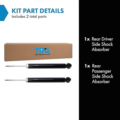 Miniatura 745 de TRQ Juego de amortiguadores traseros compatible con Chevrolet Aveo 2004-2011 Aveo5 2009 Pontiac G3 2007-2011