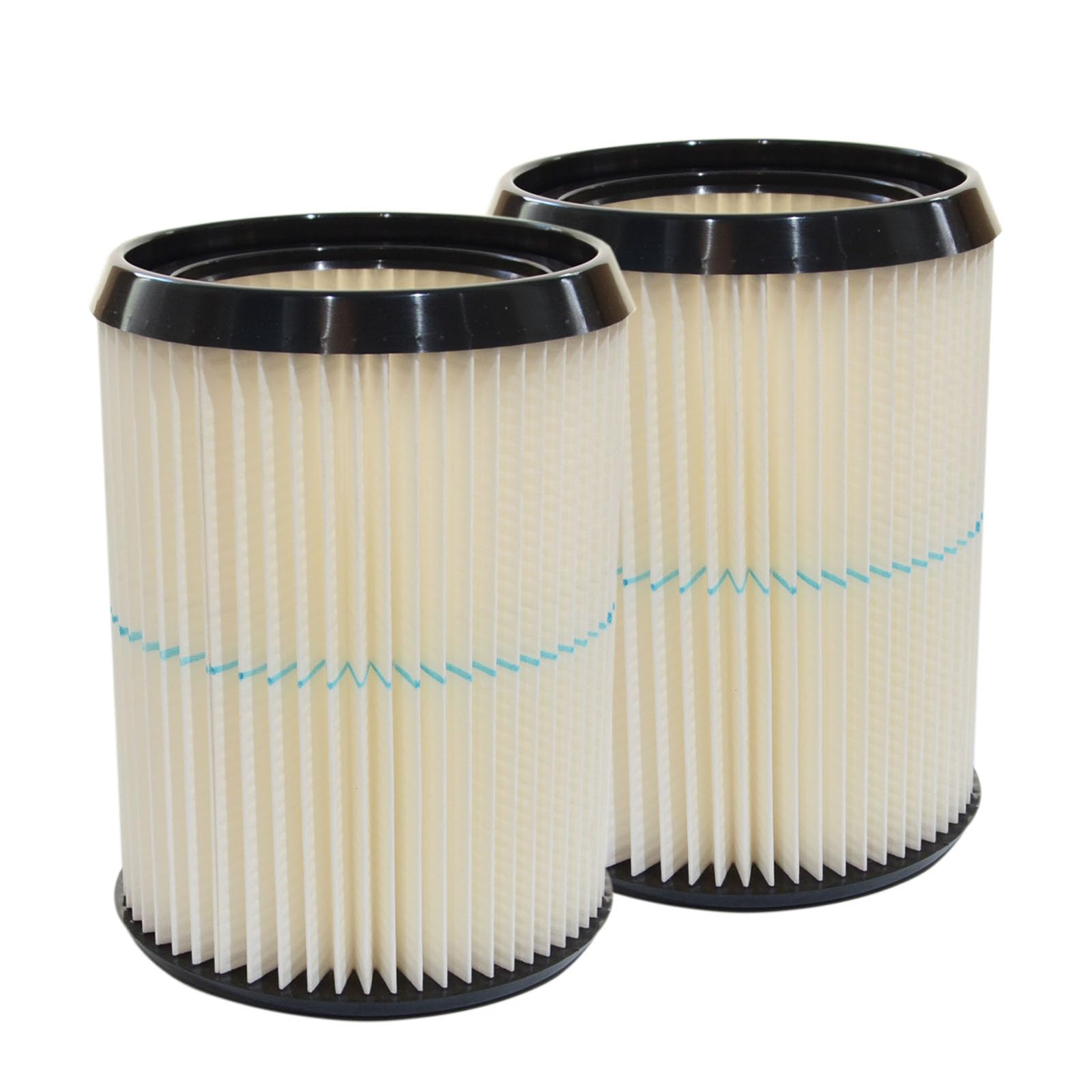 PUREBURG 17812 Replacement Blue Stripe Cartridge Filter Compatible with Craftsman Dry Shop vacs Replace Part 17812 9-17812 73108 (for Dry Vac Before