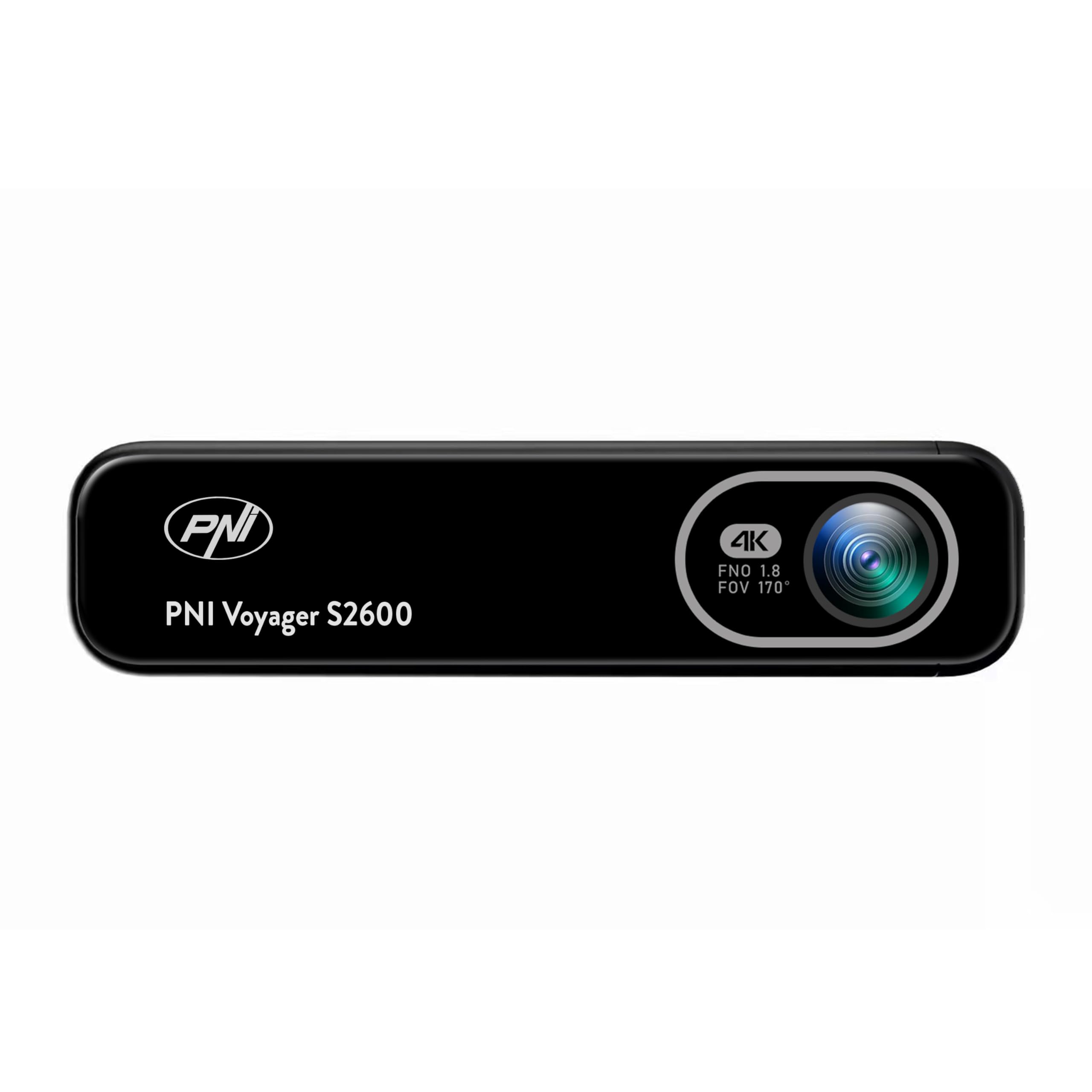 Zestaw 2 kamer samochodowych DVR PNI Voyager S2600 WiFi, 4K Ultra HD, GPS, bez wyświetlacza, funkcja monitorowania parkowania, czujnik G, nagrywanie wideo i audio, zasilanie 12 V/24 V