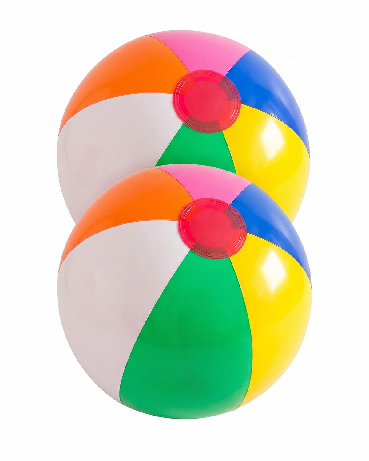 Pelota de Playa Hinchable, 2 unidades de 22 cm, Colorida y Robusta para Niños. Pelotas Inflables Duraderas para Piscina, Playa y Fiestas de Verano, Juego Exterior Seguro.