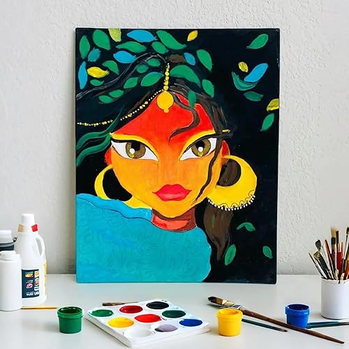 Miniatura 6 de Lienzos para pintar, paquete de 48, tableros de lienzo en blanco de 8 x 10 pulgadas, paneles de lona 100% algodón imprimados sin ácidos para