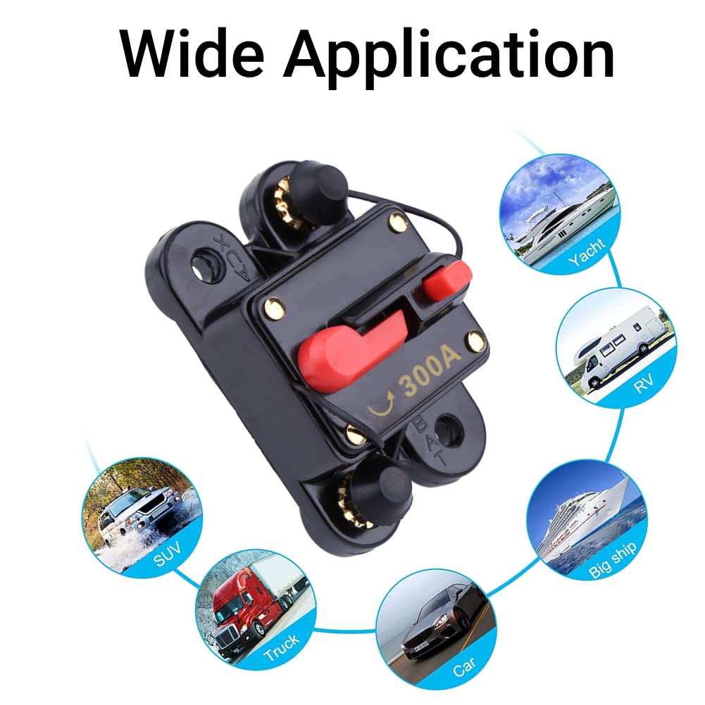 Disjoncteur De Voiture 12-48V Avec Réinitialisation Manuelle - 60A Étanche Pour Audio, Bateau, Camping-Car