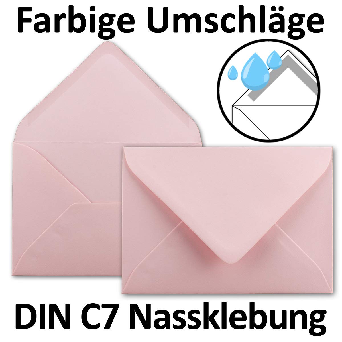 25x folding card set DIN A7-10.5 x 7.4 cm - with envelopes DIN C7 in pink - small blank double cards for self-design and printing - Image 4