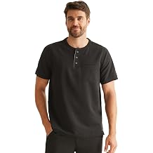 Healing Hands Mens Medical Scrub Top Shane with 1 Pocket, Snap-Closure Placket, Moisture Wicking, 360 Stretch - HH701