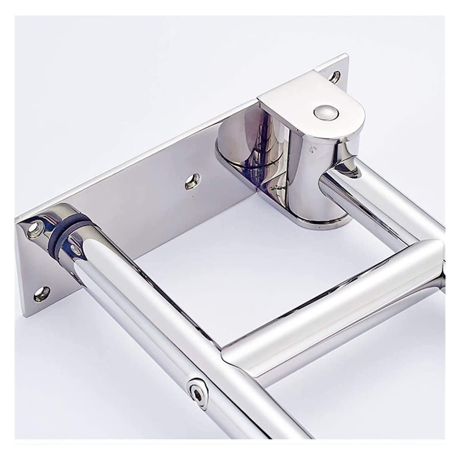 Baño para Agarraderas Barra de seguridad abatible for inodoro de 24 pulgadas, pasamanos de seguridad de acero inoxidable, barra de toalla con asa de seguridad, agarre antideslizante alrededor del inod