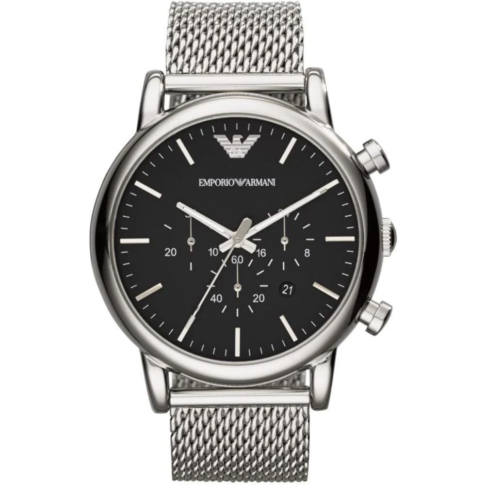 Emporio ArmaniMen's Chronograph, Stainless Steel Watch, 46mm case size