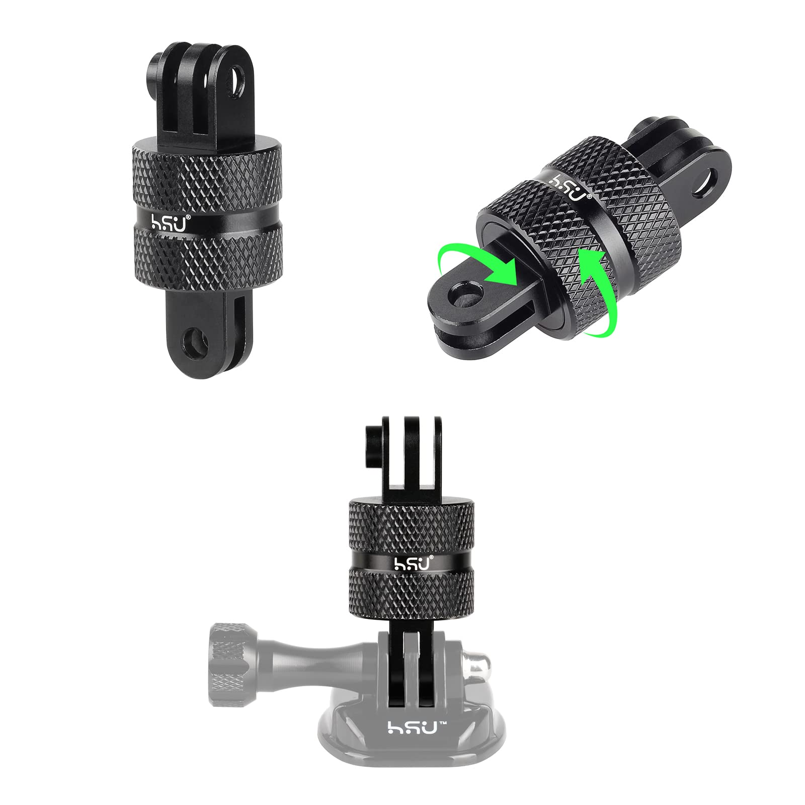 Support d'extension de caméra à 3 sections, bras articulé réglable avec trou de vis 1/4 3/8, verrouillage en métal Support d'extension de caméra à 3 sections, bras articulé réglable avec trou de vis 1/4 3/8, verrouillage en métal