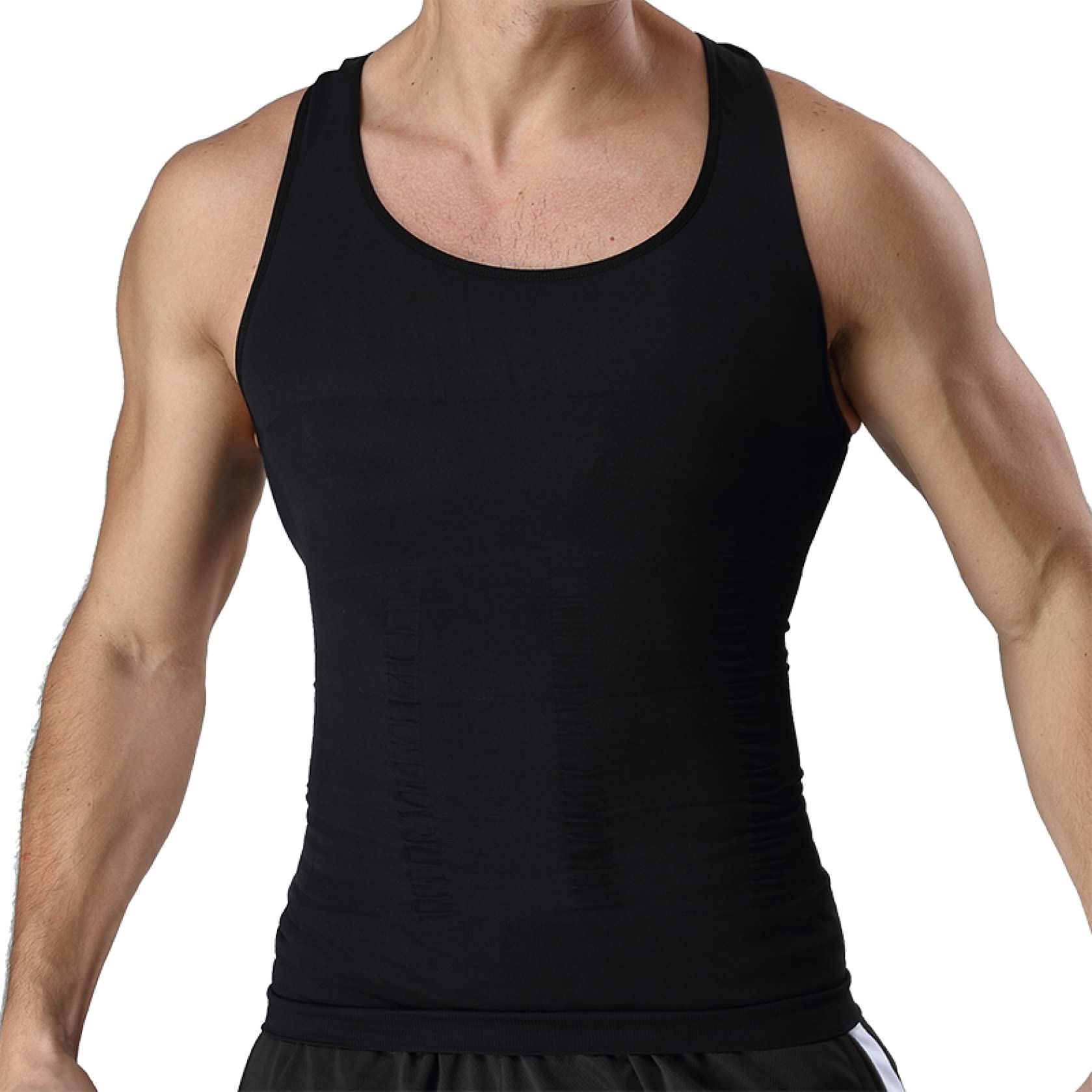 TTDGYYXW Camisetas sin Mangas de compresión Delgadas para Hombre - Chaleco Corporal con Control de Barriga Capa Base elástica - Fajas para Ejercicios de Verano