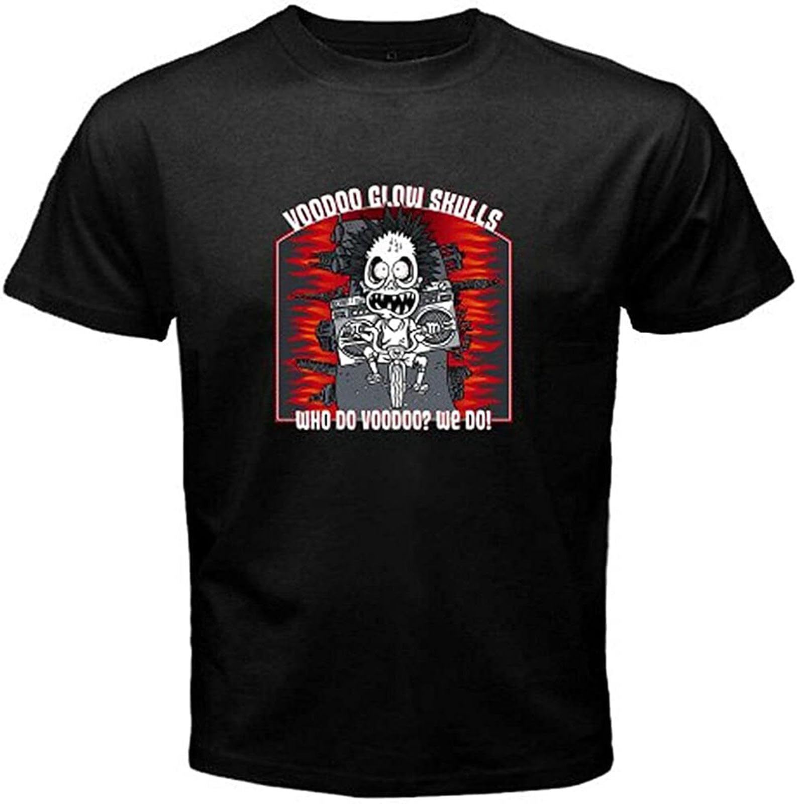 LuxUnatcc UUC Voodoo Glow Skulls Who Do Voodoo We Do! Men's Black T-Shirt