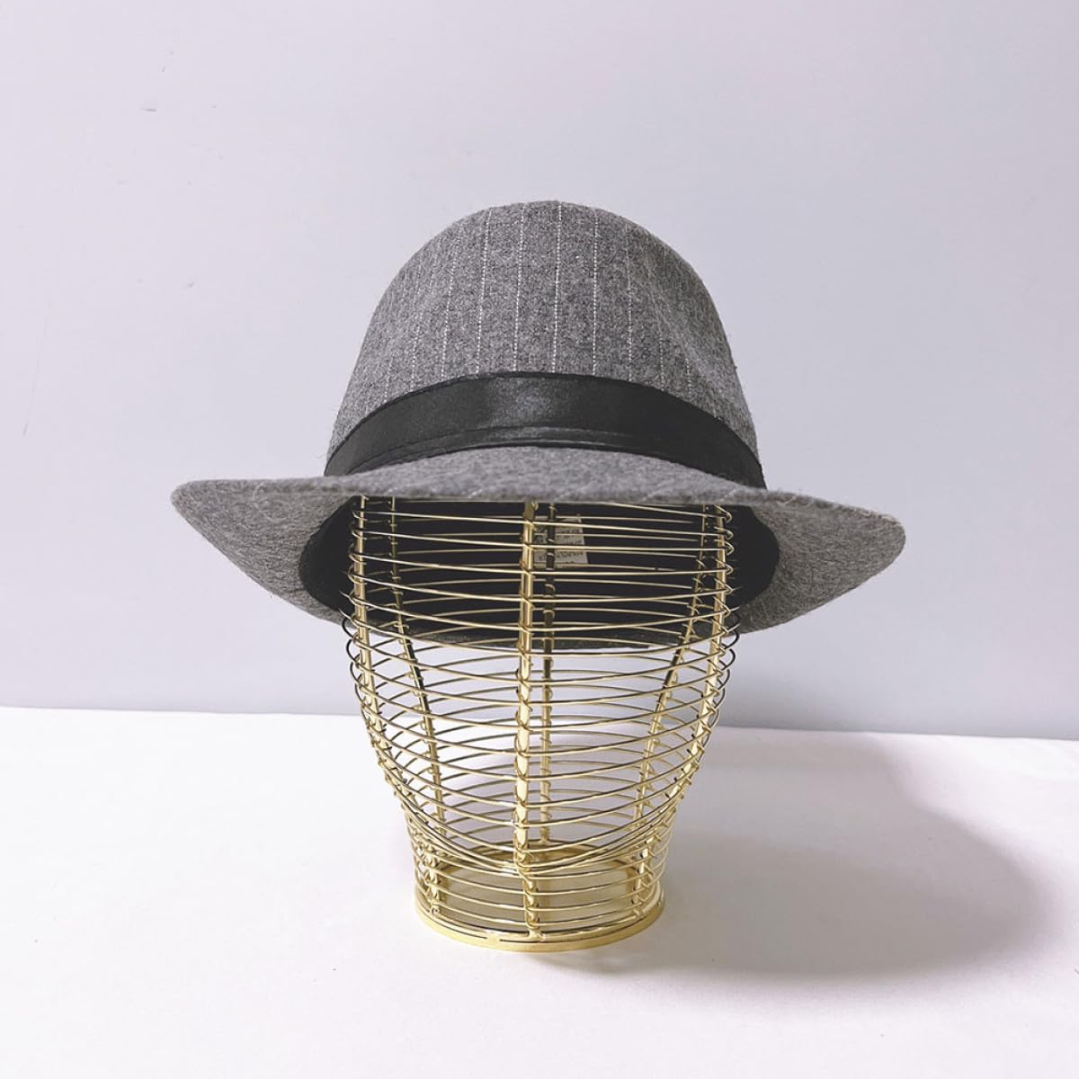 Soporte Metálico para Sombreros Dorado, Estante de Exhibición para Gorras de Tienda, Perchero de Mesa para Almacenamiento y Exhibición en Hogar y Comercio