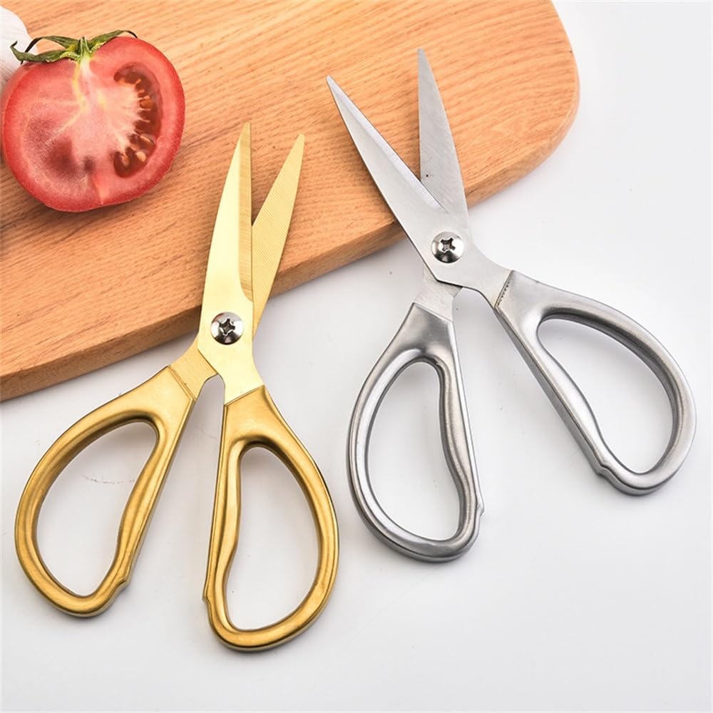 Forbici da Cucina Multiuso Forbici da Cucina multifunzionali in Acciaio Inossidabile Forbici da Cucina for la casa Perfetto Come Regalo(Gold)