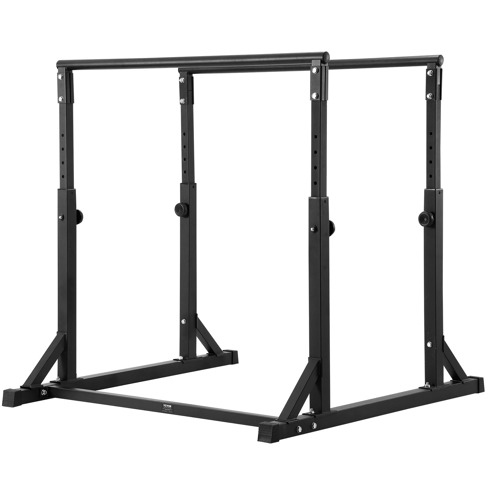 VEVOR Barre Dips, Capacité de 363 kg, Station de Dips Très Résistante avec Hauteur Réglable, Station de Barre d'Entraînement de Fitness, Barres Parallèles pour l'Entraînement de Force à la Maison