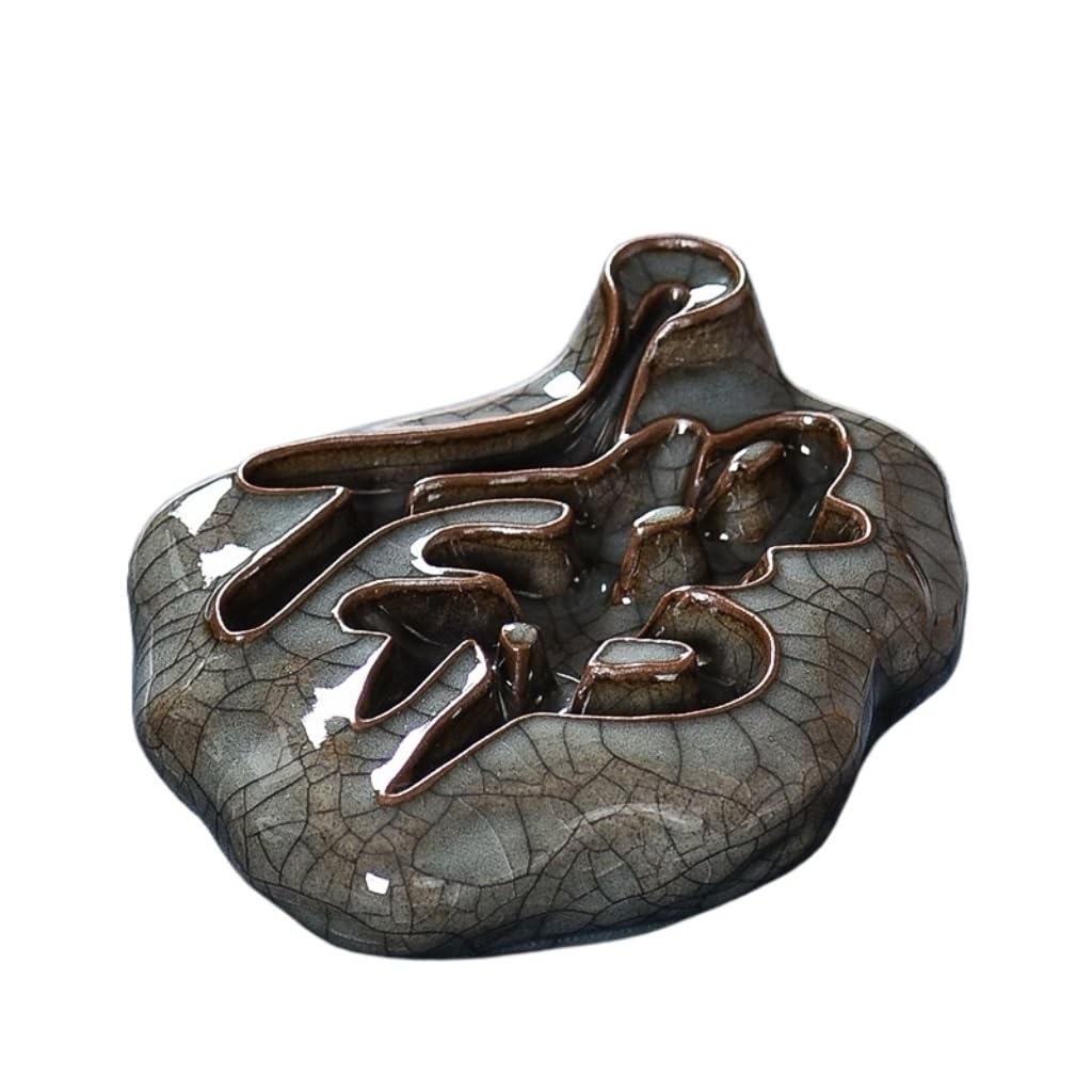 Incense Holder Base Zen Reverse Flow Incense Burner Indoor Antique Ceramic Decorative Ornaments