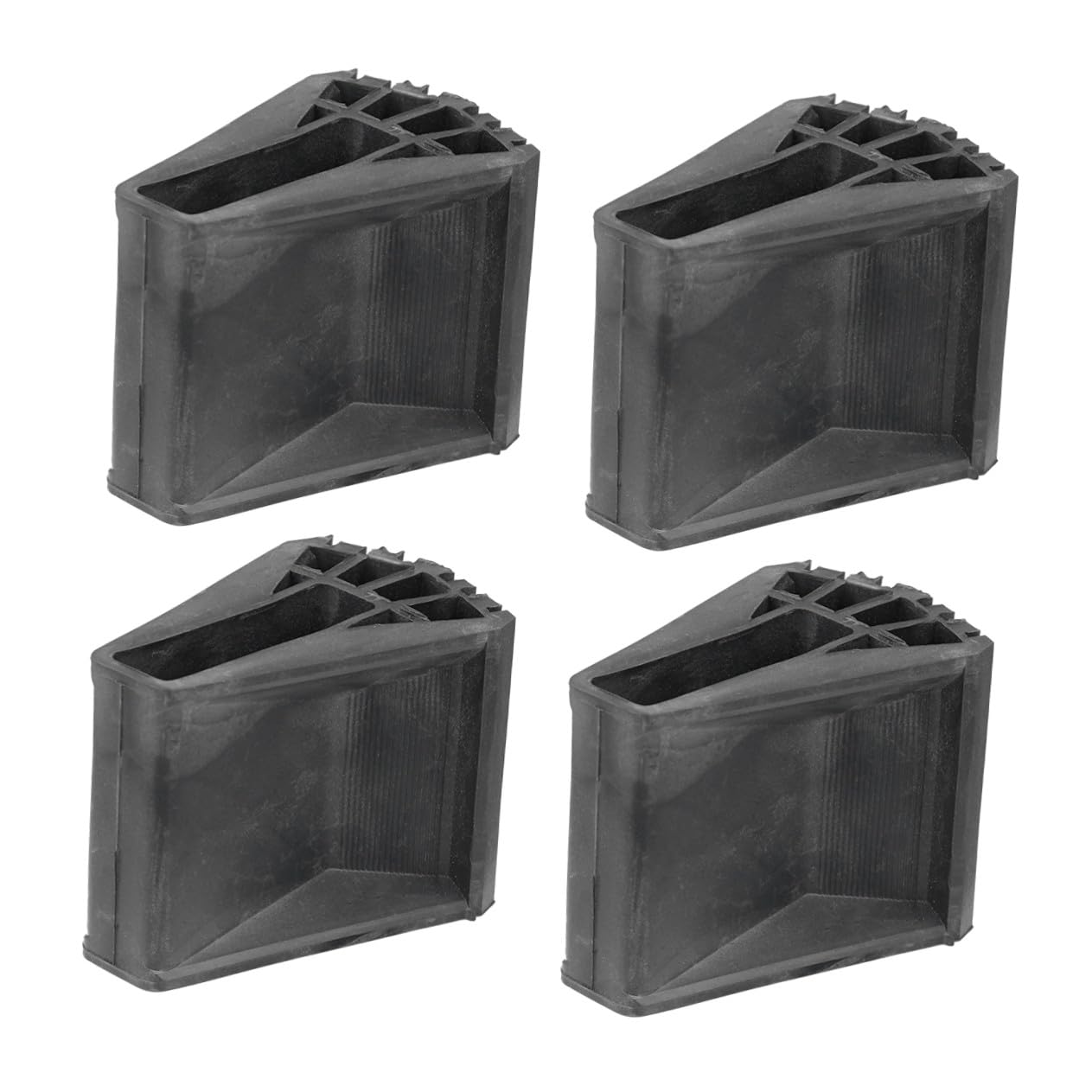 Pieds d'échelle en PVC noir antidérapants - Lot de 4 protections de sol indispensables