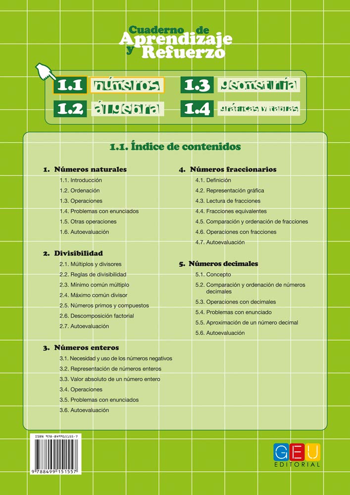 Cuaderno de aprendizaje y refuerzo 1.1 (SIN COLECCION)