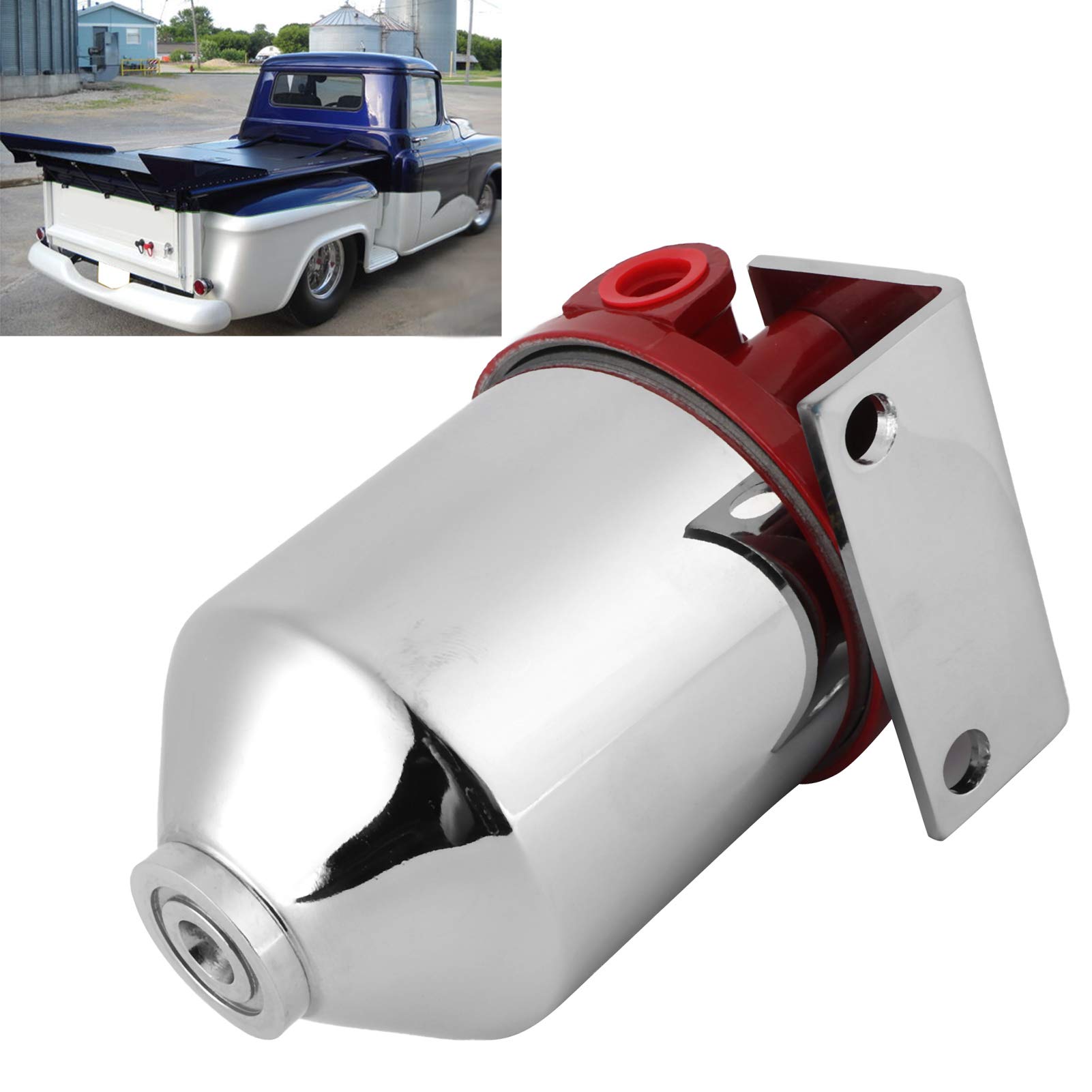 Filtro Carburante, Filtro Carburante a Contenitore Grande, Accessorio ad Alta efficienza di filtrazione, Ingresso/Uscita Npt da 3/8 Pollici, valutazione 10 Micron, Accessorio Universale