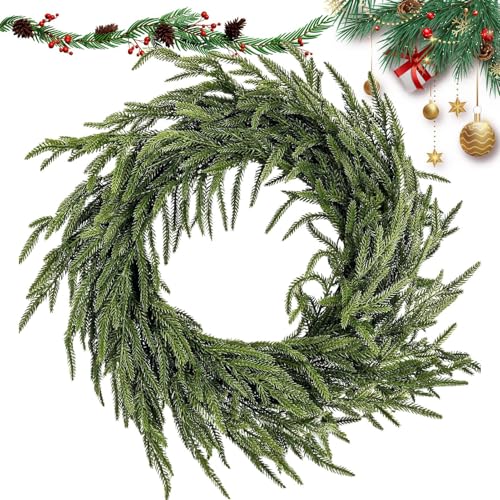Kiefernkranz mit Echtwirkung 50 cm | Kiefern Adventskranz | Girlande...