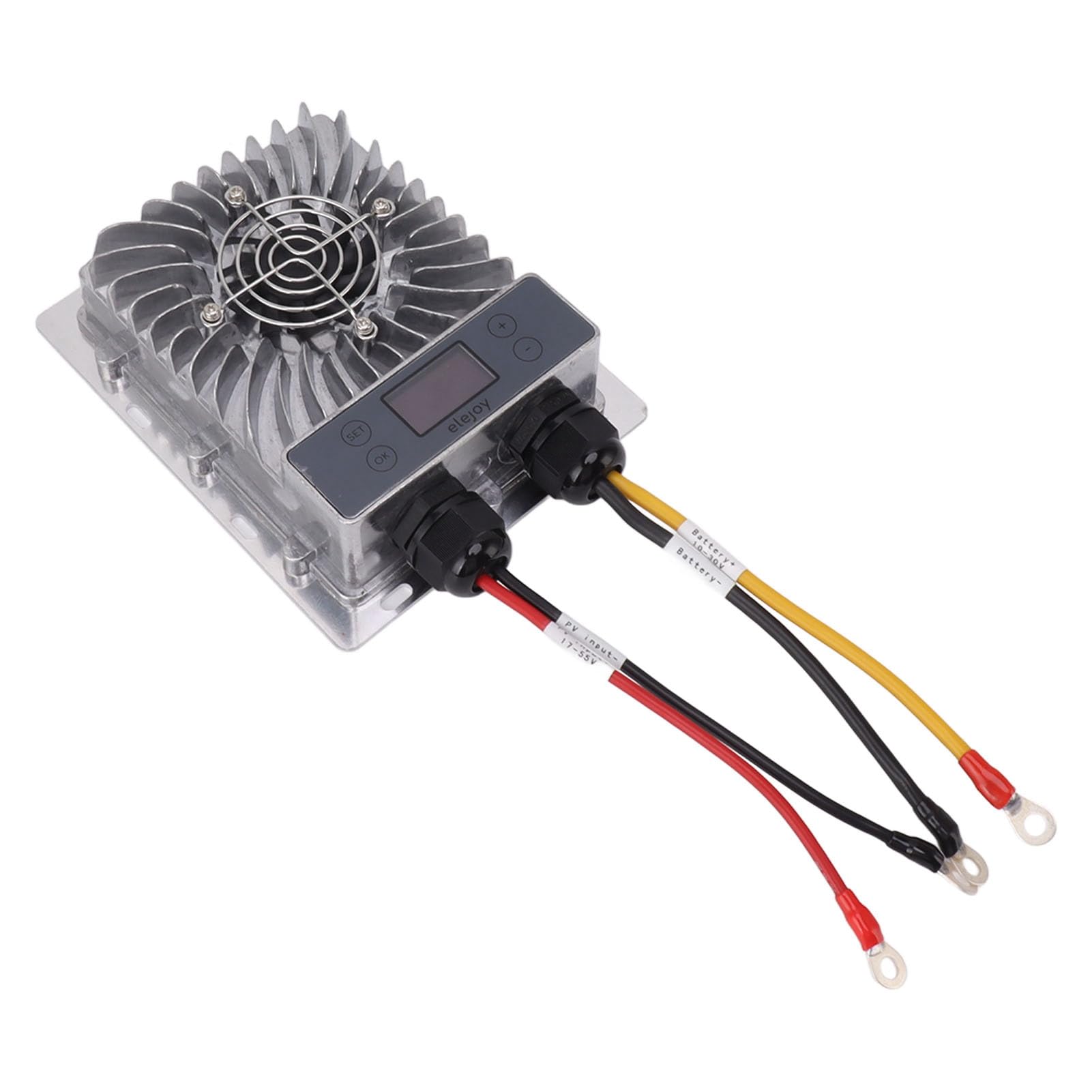 Topiky Kontroler ładowania Słonecznego MPPT 600 W, Regulowany Regulator Panelu Słonecznego 10–30 V, Wyświetlacz LCD, Inteligentna Ochrona, do Układu Poza siecią