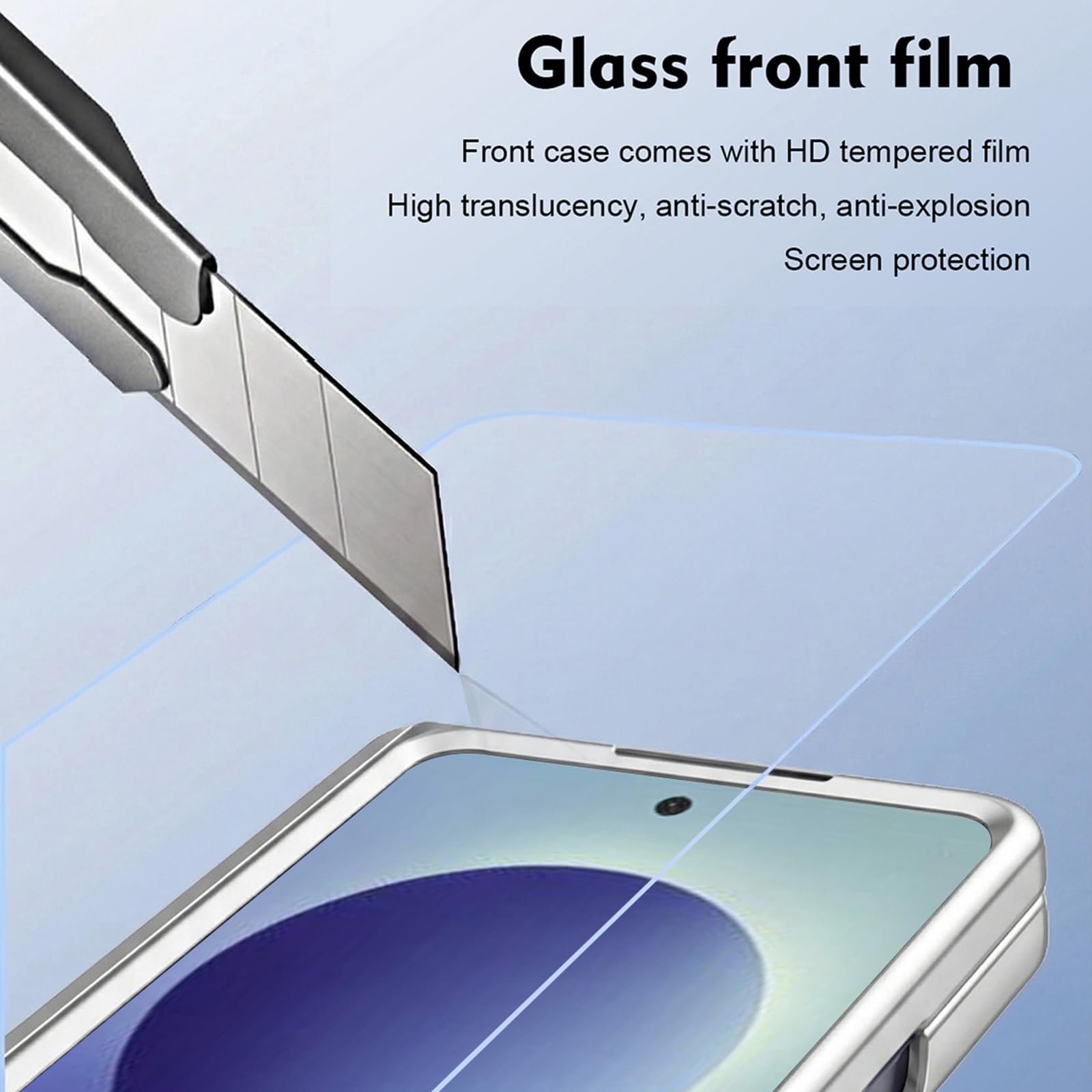 Magnetisch Hülle für Samsung Galaxy Z Fold 8 Ultra, Galvanik Gefrostet