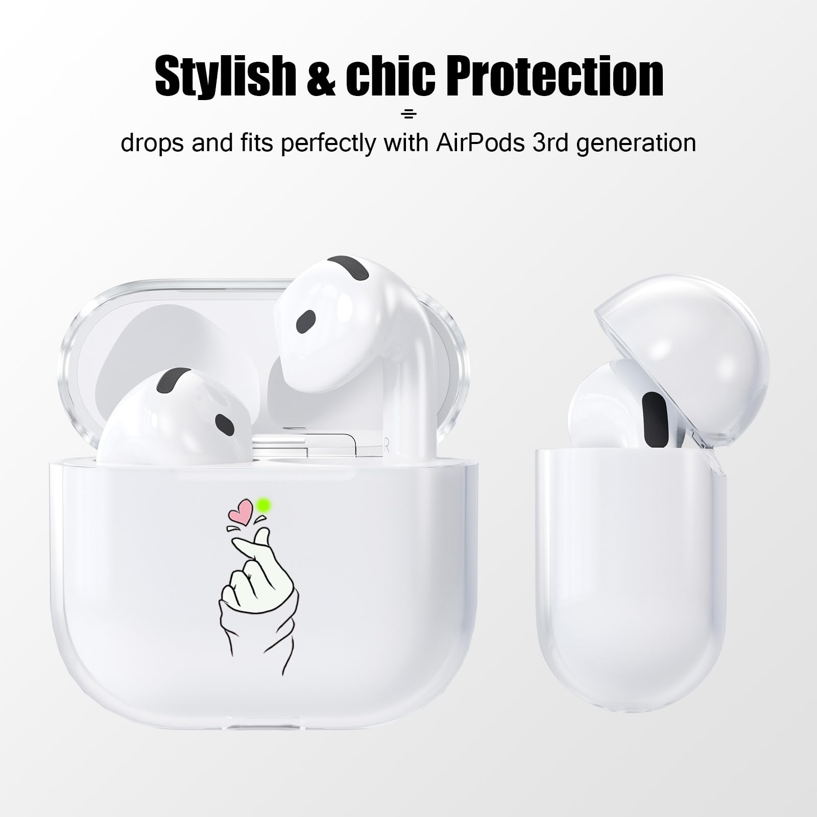 Coque Transparente AirPods 4 - Protection TPU Anti-Jaunissement Avec Mousqueton