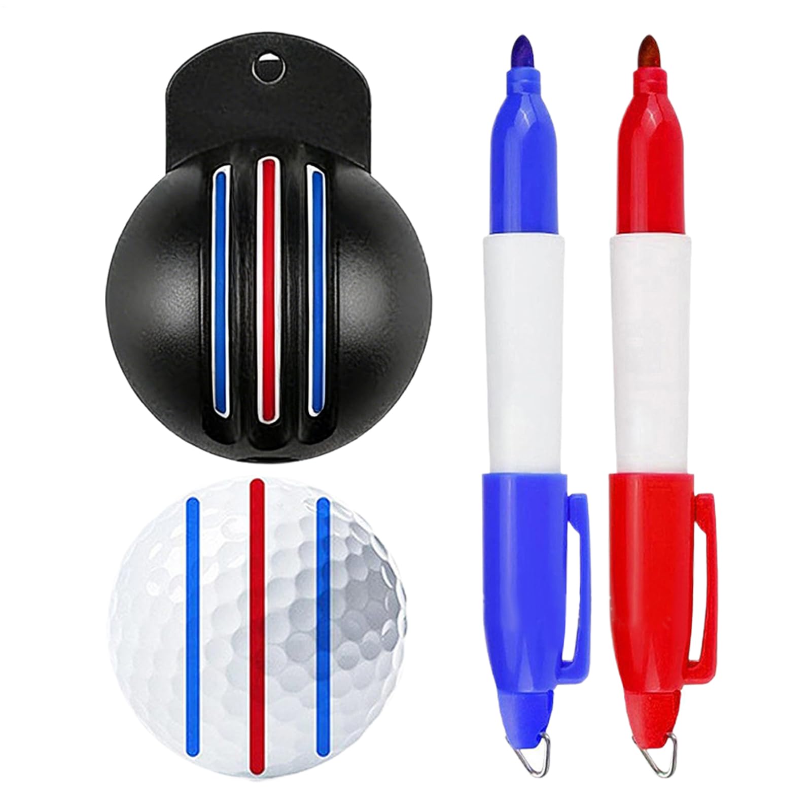 Golf Ball Line Marker,Fade Resistant UV Resistant | Golf Ball Alignment Marking Tool - for Men Women Putting Training Practice Course Outdoor Sports Game Exercise Club Gym