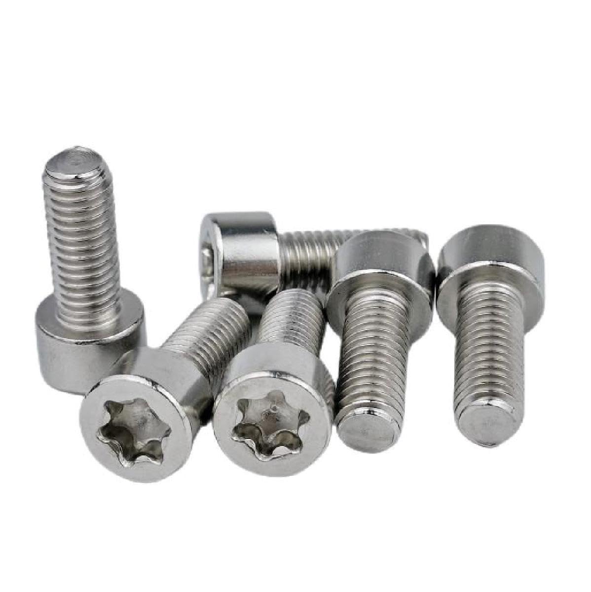 10 Viti Antifurto In Acciaio Inox M8x16mm - Testa Tonda Torx, Sicurezza, Per Targhe E Elettronica - Foto 8