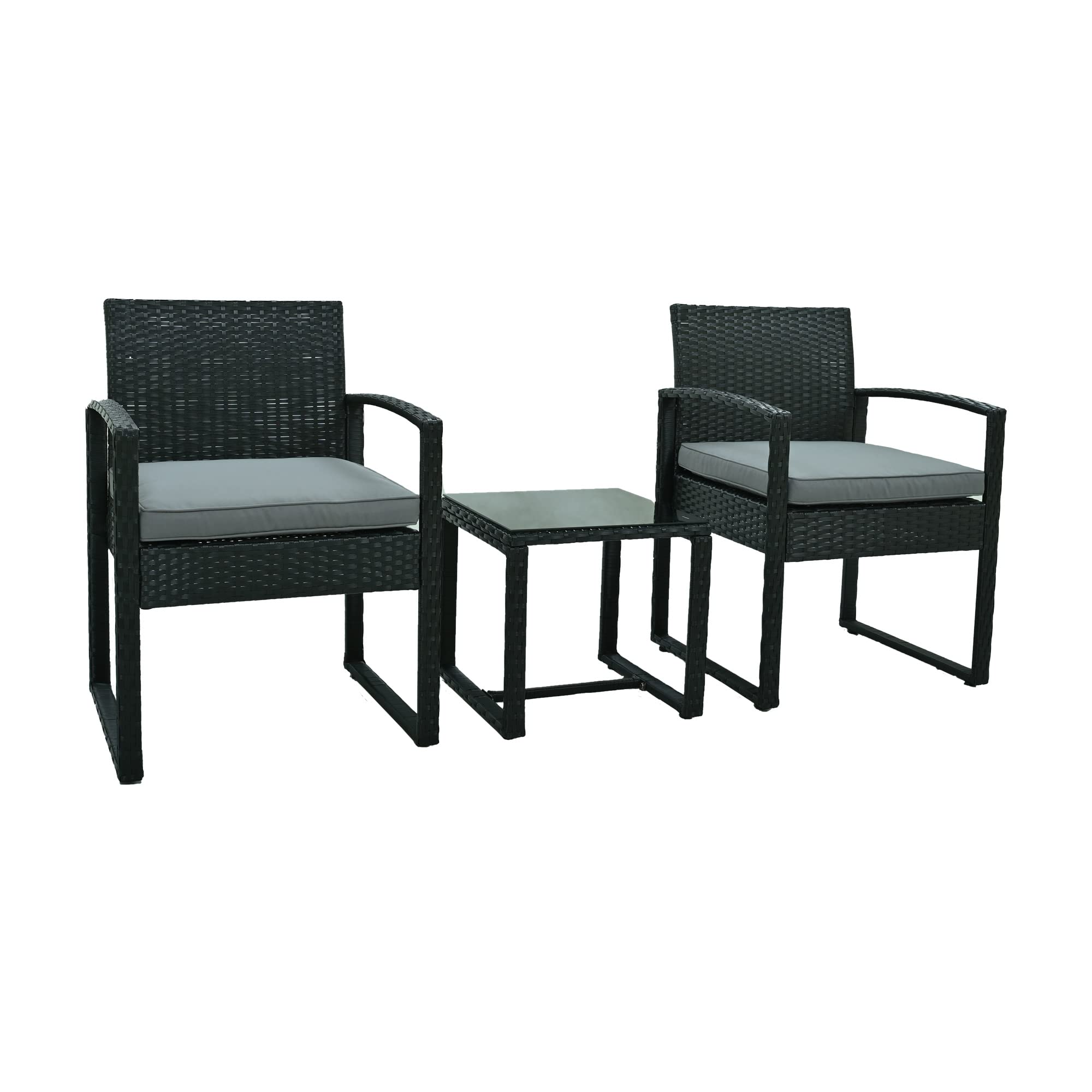 Amazon.co.jp: OSJ ラタン調 ガーデンファニチャー 3点 ガーデン  